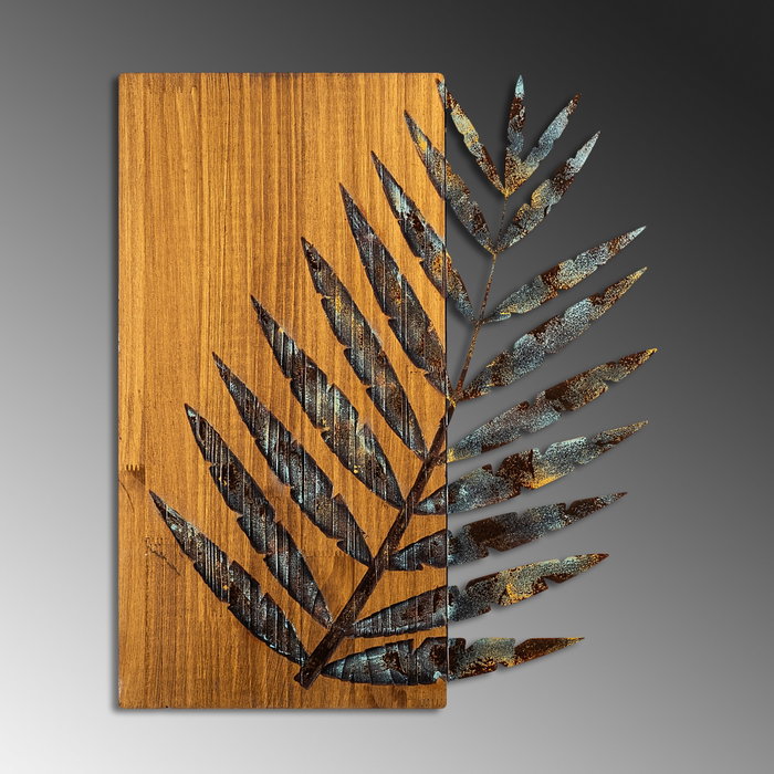 Wallity Leaf 3-1 Escultura de pared multicolor